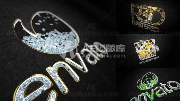 5组创意logo演绎动画AE模版