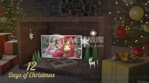 圣诞节节日祝福AE模版