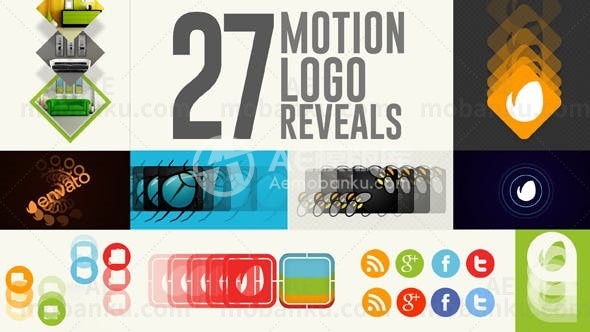 27组创意标志动画AE模版