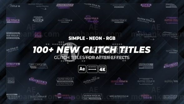 100组文字标题动画AE模版