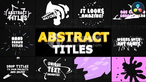 抽象卡通标题达芬奇模版