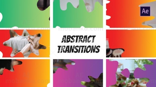 抽象过渡动画AE模版