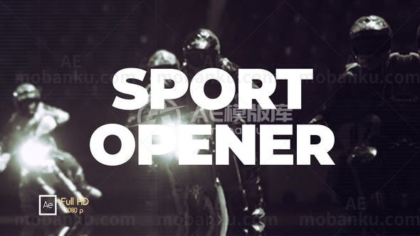 动作运动宣传片AE模版