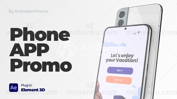 安卓应用演示模型-移动模型促销AE模版