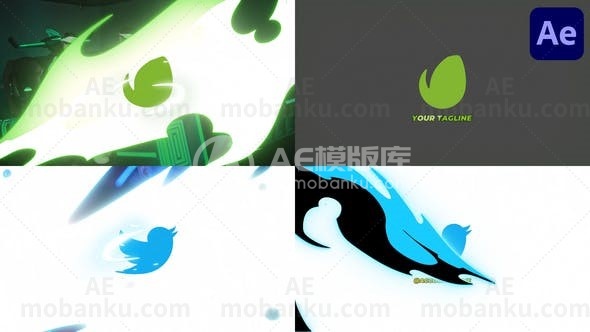 创意logo演绎动画AE模版