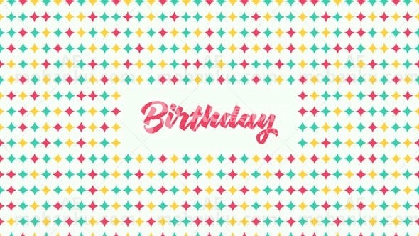 生日视频背景素材AE模版