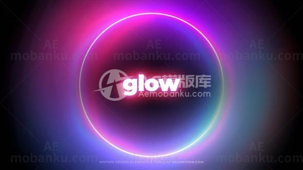 发光视频特效动态背景视频素材AE模版