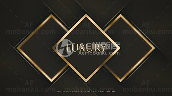 奢华动态背景视频素材AE模版