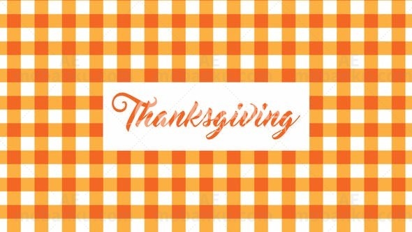 感恩节视频背景AE模版