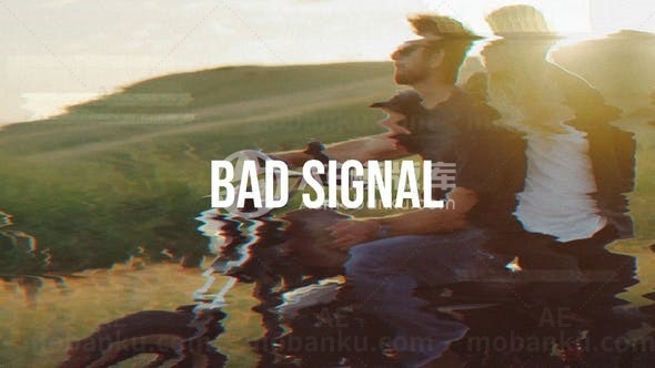 信号干扰特效AE模版