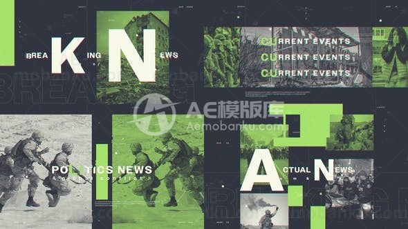 突发新闻开场白AE模版