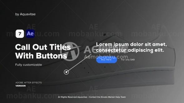 创意呼号指示动画AE模版