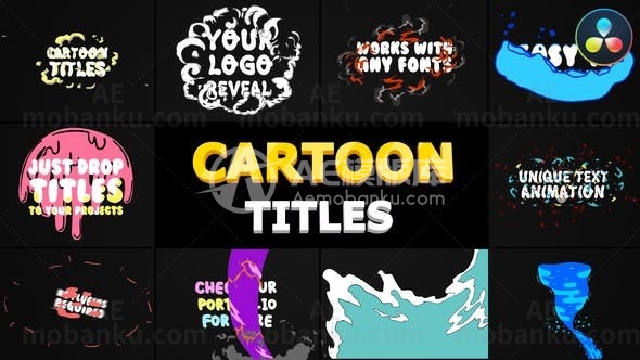 卡通标题包达芬奇模版