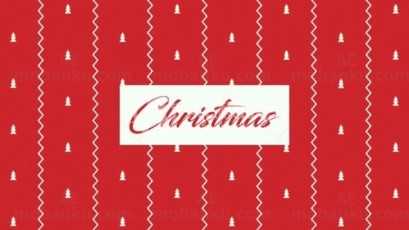 圣诞节视频背景AE模版