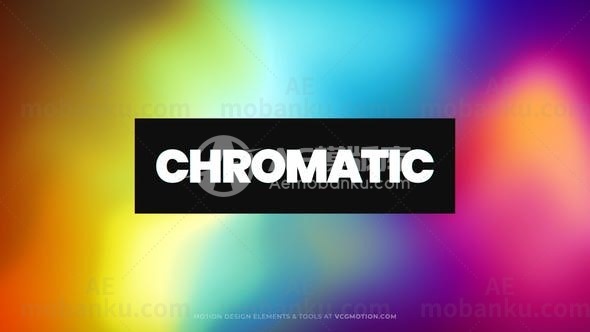 彩色渐变特效动画AE模版