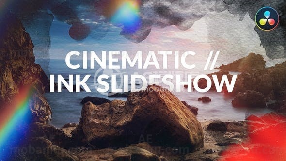 电影墨水图片展示AE模版