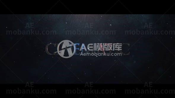 电影预告片文字特效动画AE模版