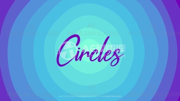 圆圈视频背景动画AE模版