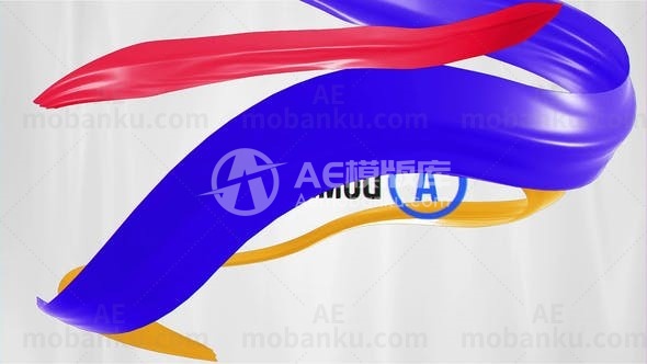 布漩涡标志logo演绎动画AE模版