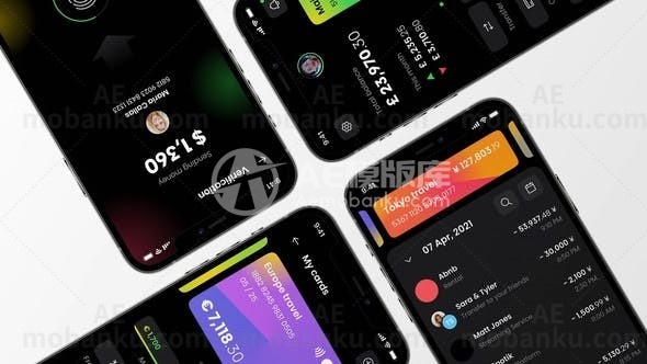 多彩应用促销动画AE模版