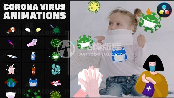 达芬奇解决的电晕病毒手绘动画