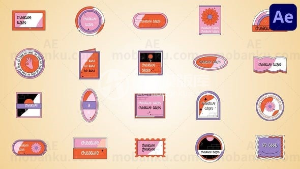 创意标题动画AE模版