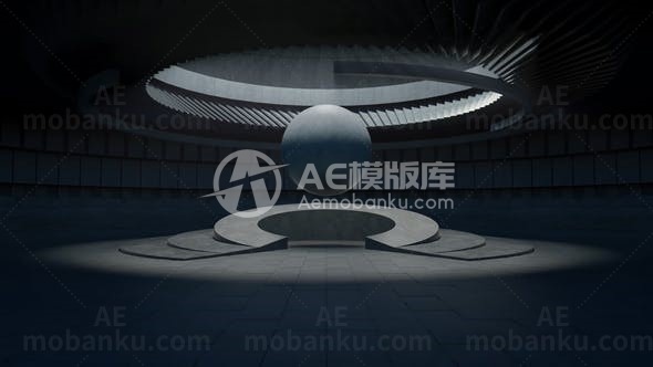 黑暗logo演绎动画AE模版