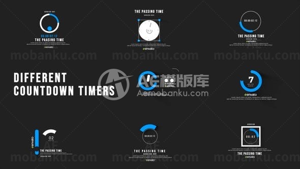 创意倒计时动画AE模版