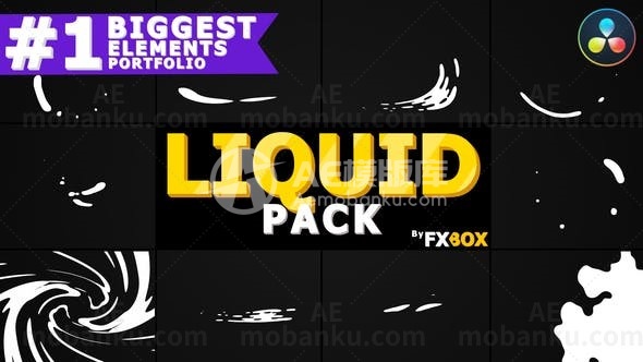 动态液体元素达芬奇模版