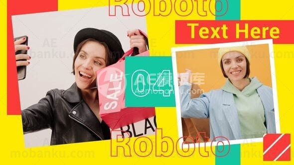 动态图文展示动画AE模版