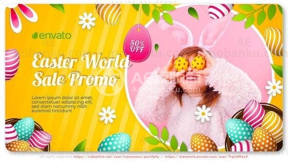 复活节宣传片AE模版