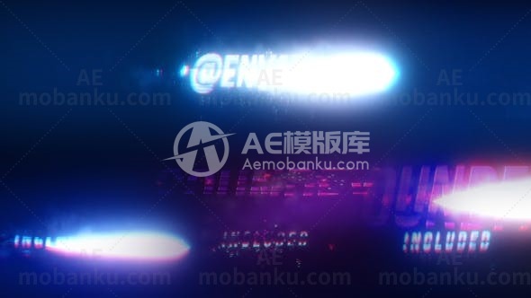 能源标志介绍logo演绎动画AE模版