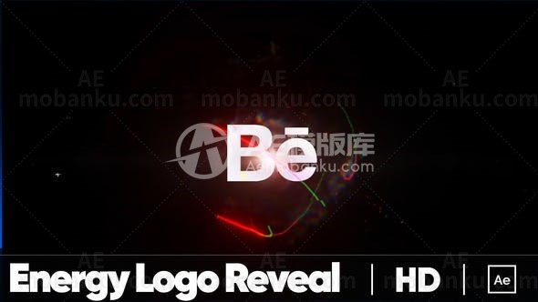 能源标志介绍logo演绎动画AE模版