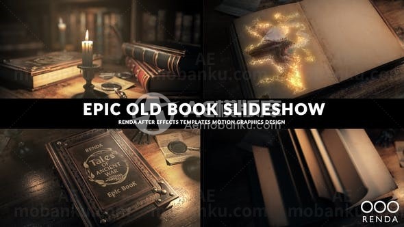 史诗书籍动画AE模版