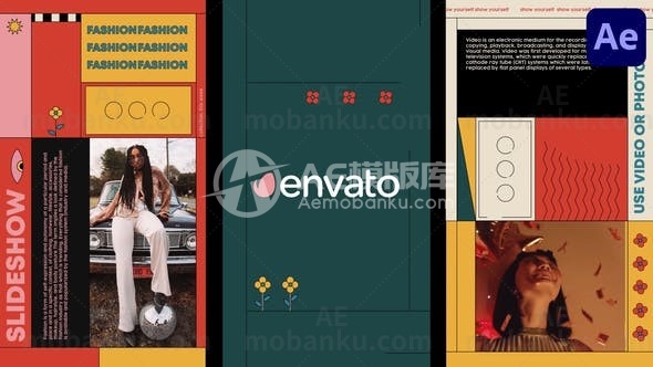 时尚社交媒体促销后效果AE模版