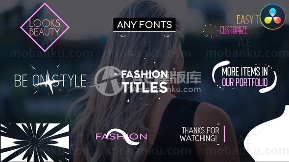 时尚标题动画AE模版