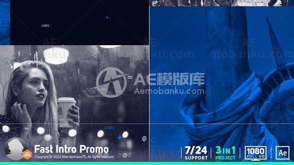 创意logo演绎动画AE模版