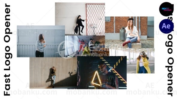 快速logo演绎视频开场AE模版