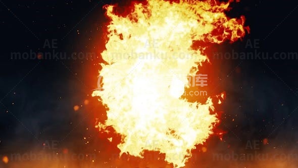 烟火logo演绎动画AE模版