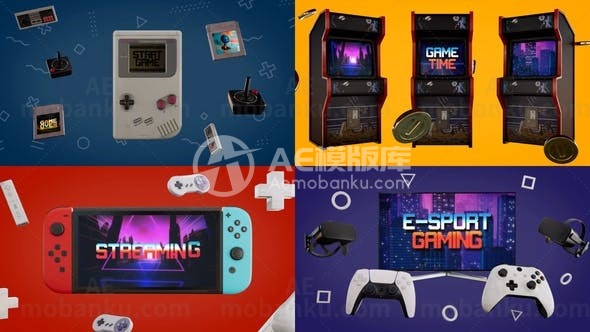 游戏介绍动画AE模版