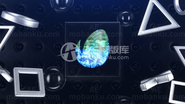 游戏logo演绎动画AE模版