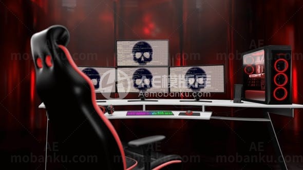 游戏设置视频介绍AE模版