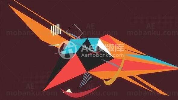 几何logo演绎动画AE模版