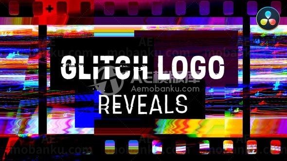 信号干扰logo演绎动画AE模版