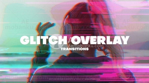 信号干扰logo演绎动画AE模版