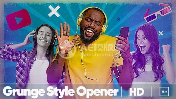 创意视频开场动画AE模版