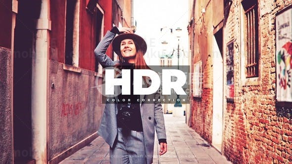 HDR色彩校正视频AE模版