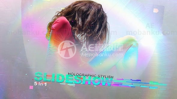 全息时尚图文展示动画AE模版