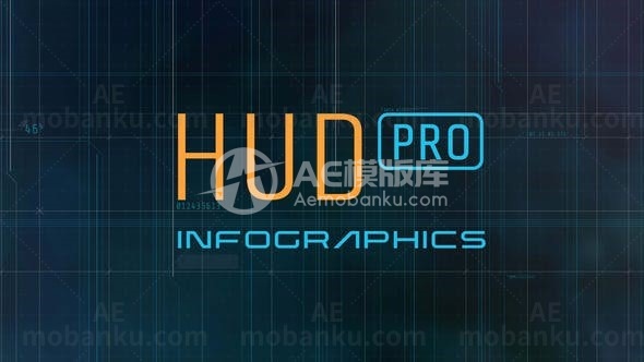 HUD专业信息图表AE模版
