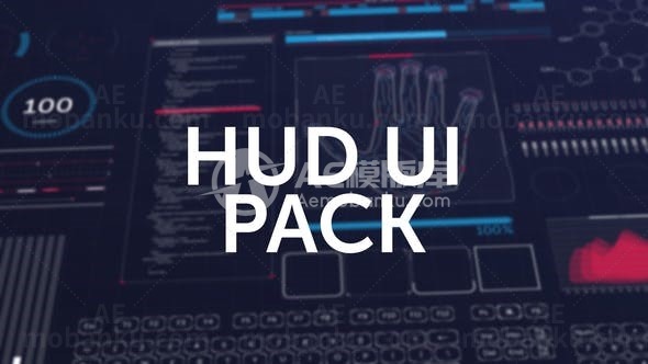 HUD专业元素AE模版